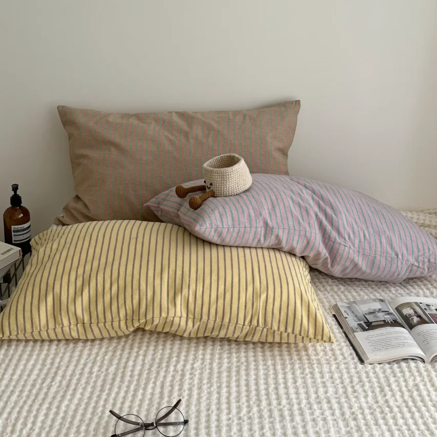 Moderne einfache Kissenbezug Ins Vintage Sofa Kissenbezug Home Decor bunte Streifen Kissen Kissenbezug Image