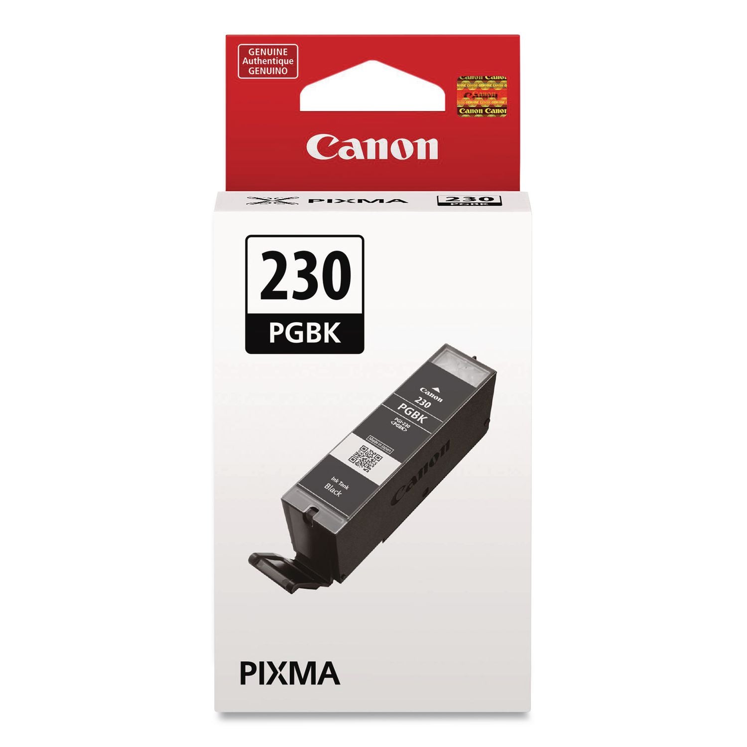 Canon 6673C001 (PGI-230) Ink, 600 Page-Yield, Pigment Black (CNM6673C001) Each Canon® Inkjet Printer Cartridges