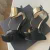 Fretwork Heels T Strap Cover Heel Sandalen Akzeptieren Sie individuelle Größe 35-46 Knöchelschnalle Gürtel Neu eingetroffen Damen Moderne Schuhe