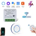RF433 Pulsante circolare Telecomando e RF433 + WIFI Smart Switch Interruttore wireless Smart Life APP Alexa Google Home Controllo vocale
