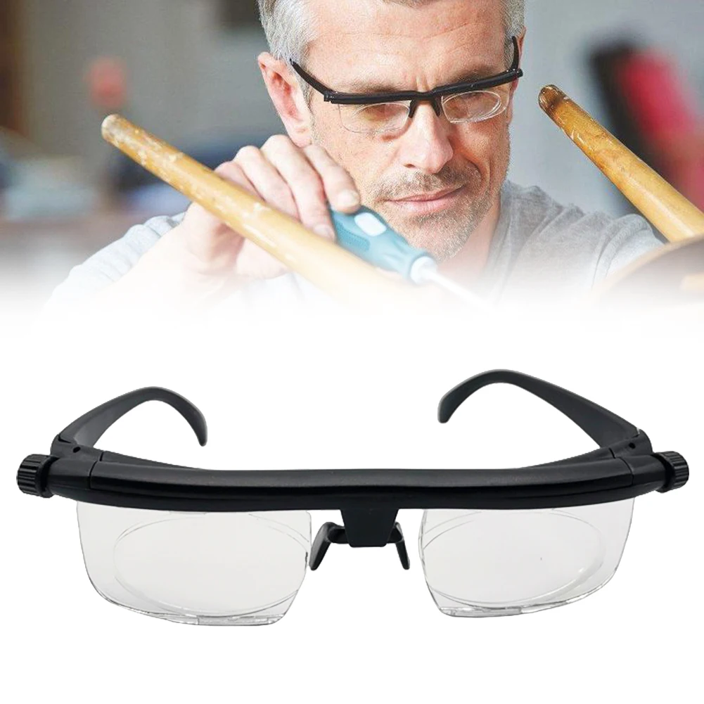 -6D bis +3D Einstellbare Festigkeit Objektiv Brillen Brennweite Korrektur Vision Zoom Lesebrille Entfernung Fokus Lesebrille Image