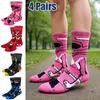 4 Paar Anime Herbst Winter Herren Socken Cosplay Lange Damen Socken Harajuku Socken Lustiges Skelett Kreative Hip Hop Socken Größe 36-44