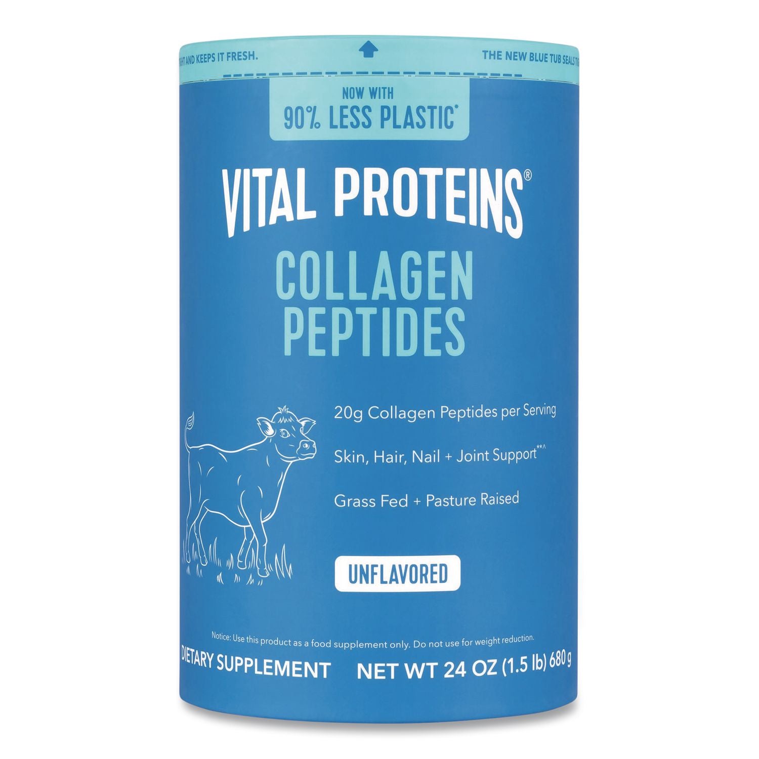 VITAL PROTEINS Collagen Peptides Unflavored Powder, Unflavored, 24 oz Bottle (GRR22002620) Each VITAL PROTEINS® Drink Mixes