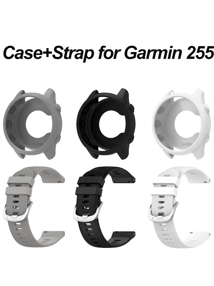 Silikonarmband + Schutzhülle für Garmin Forerunner 255 265, Ersatz-Uhrenarmband Image