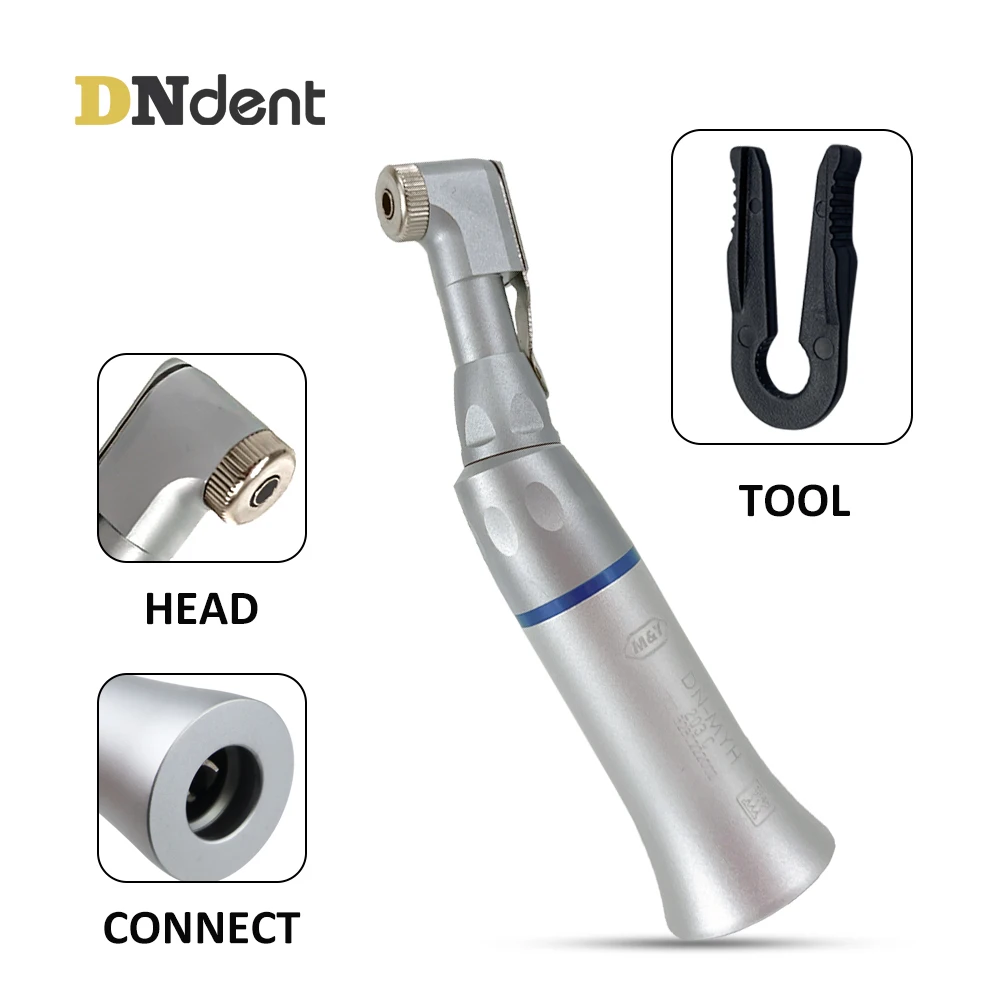 Dental Schlüssel Typ Langsam Niedrige Geschwindigkeit Contra Winkel Handstück Edelstahl Äußere Wasser Spray 22000-27000 RPM Latch Chuck Image