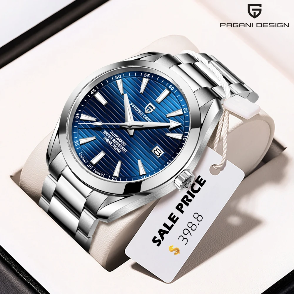 PAGANI DESIGN Luxus Japan NH35 Mechanische Uhr Wasserdicht männer Nachtlicht Edelstahl herren Business Uhr reloj hombre Image