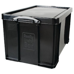 Really Useful Box Kunststoff Archivbox 84 L Schwarz 71 x 44 x 38 cm Image