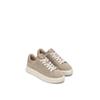 Plateausneaker MARC O'POLO "CORA", Damen, Gr. 39, grau (taupe), Veloursleder, Glattleder, unifarben, sportlich, Schuhe, Schnürschuh, Klassik-Sneaker, Halbschuh mit Memory Foam-Ausstattung