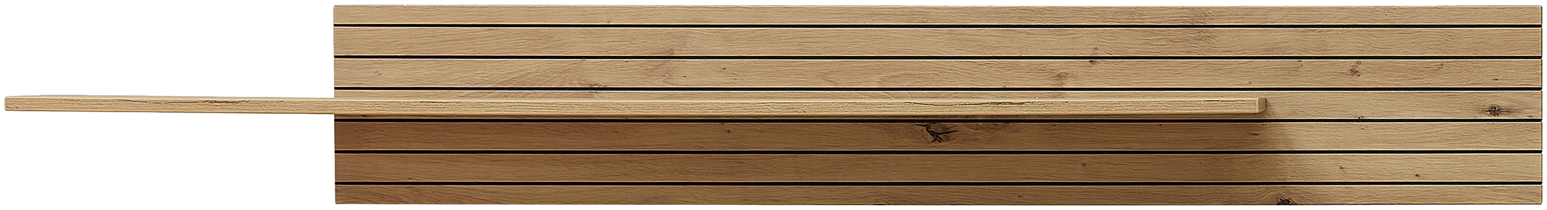 Wohnwand INNOSTYLE "Ina Wohnwand, 280x185x44 cm (B/H/T)", schilfgrün, artisan eiche, ABS-Kunststoff, Glas, Holzwerkstoff, MDF, Metall, Kastenmöbel-Sets