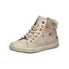 Sneaker MUSTANG SHOES "Mustang Shoes Sneaker Lederimitat/Textil", Damen, Gr. 38, beige, Lederimitat, Textil, casual, Schuhe