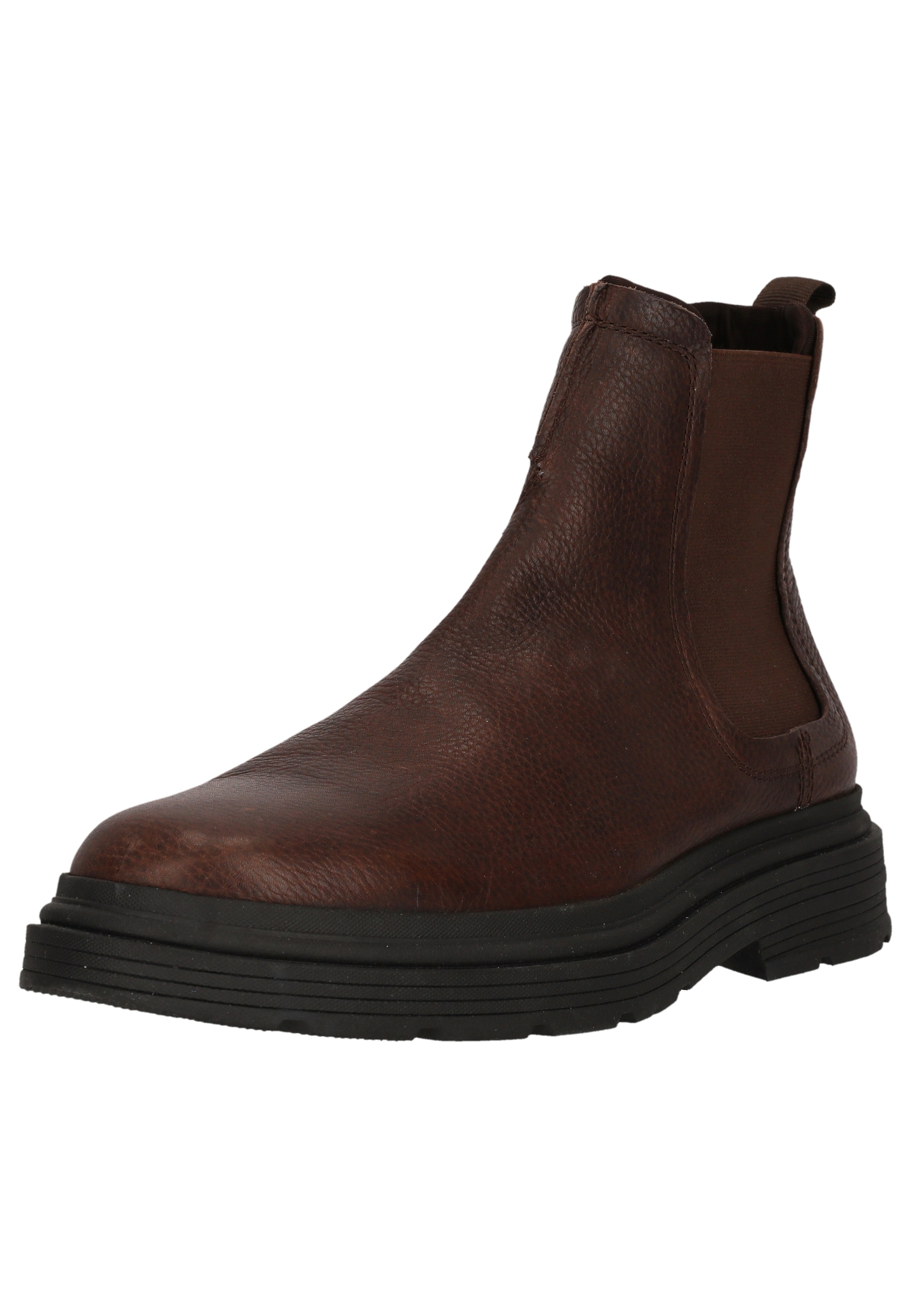 Stiefelette CLARKS "Badbury Easy", Herren, Gr. 41, braun, Kunstfaser, Leder, Schuhe Stiefelette, mit Neoprenpolsterung