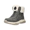 Schnürstiefelette TOM TAILOR "Tom Tailor Stiefelette Lederimitat/Textil", Damen, Gr. 39, grau (coal), Lederimitat, Textil, casual, Schuhe