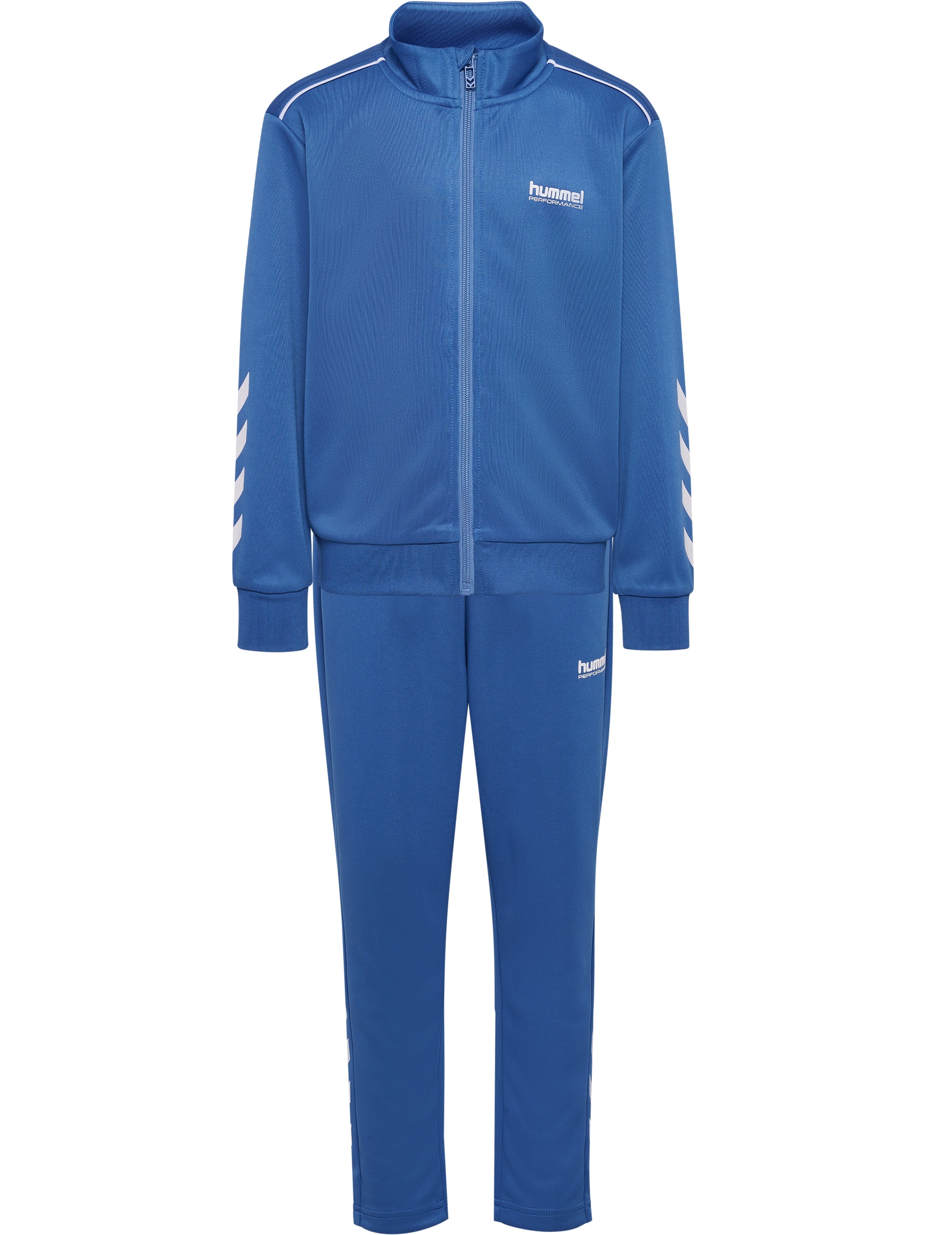 Trainingsanzug HUMMEL, Kinder, Gr. 164, riverside, Obermaterial: 100% Polyester, Sportanzüge Image