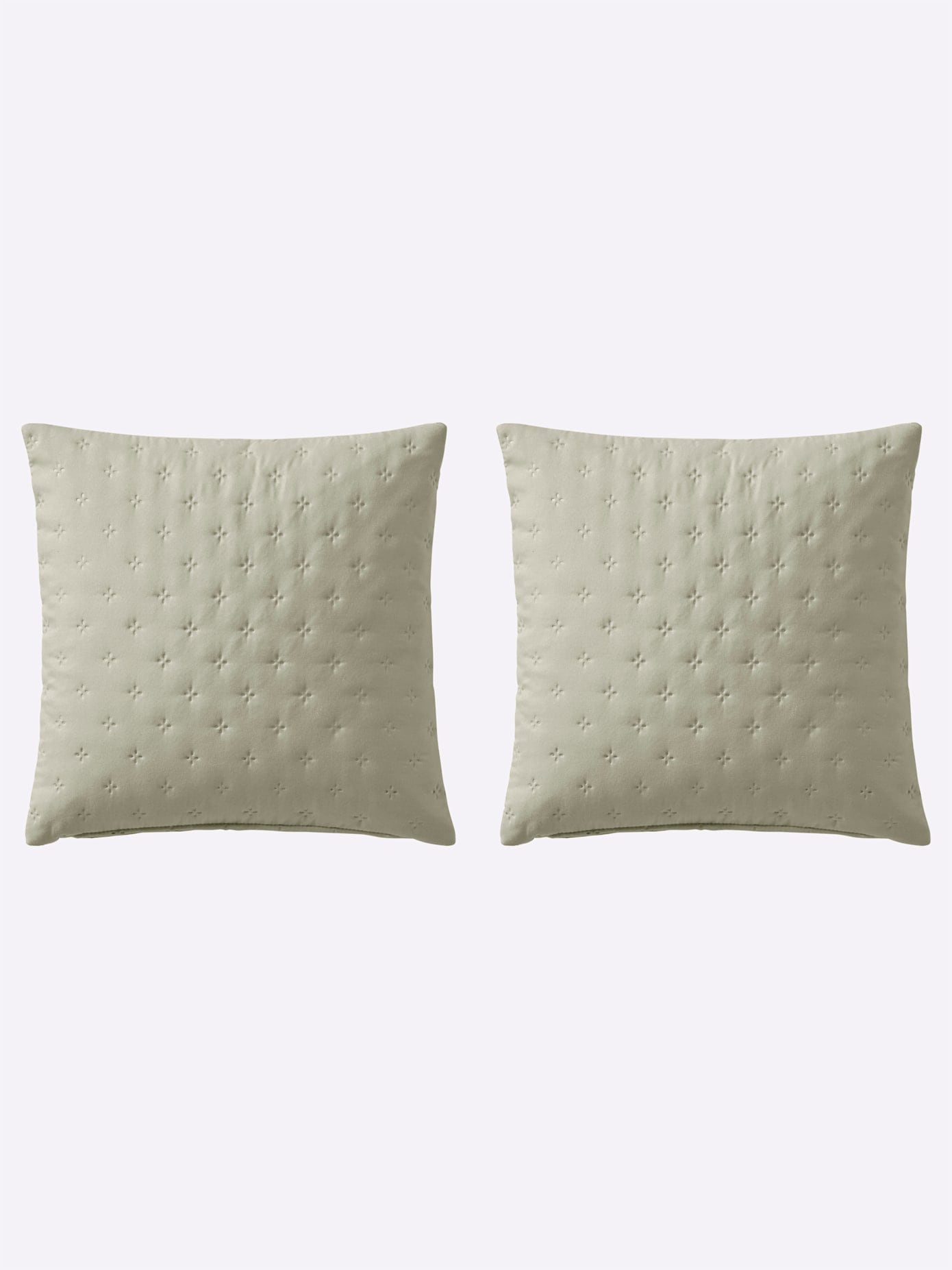 Kissenbezug HEINE HOME, grün, B:40cm L:40cm, Polyester, 100% Polyester, Kissenbezüge Image