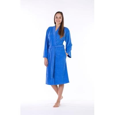 Damenbademantel FRAMSOHN FROTTIER "Jersey" Gr. M, blau (azur), L:105cm in Gr. M, Jersey, Hausmäntel, besonders leicht, Reisebademantel Image