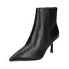 High-Heel-Stiefelette STEVE MADDEN "STEVE MADDEN Stiefelette Leder", Damen, Gr. 40, schwarz, Leder, elegant, Schuhe
