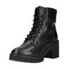 Schnürstiefelette TOM TAILOR "Tom Tailor Stiefelette Lederimitat/Textil", Damen, Gr. 38, schwarz, Lederimitat, Textil, casual, Schuhe