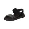 Riemchensandale LEGERO "Legero Sandalen Veloursleder", Damen, Gr. 36, schwarz, Veloursleder, casual, Schuhe
