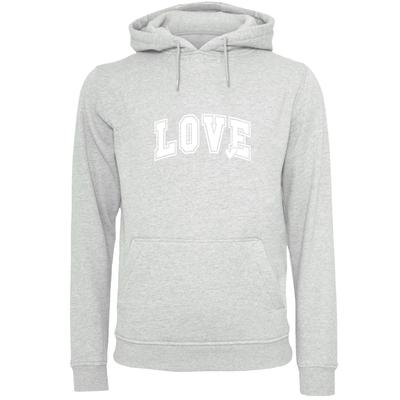 Kapuzenpullover F4NT4STIC "Love University Valentinstag Herz", Damen, Gr. XXL, grau (erdgrau), Obermaterial: 65% Baumwolle, 35% Polyester, casual, relaxed fit, Langarm, Pullover, Premium Qualität Image