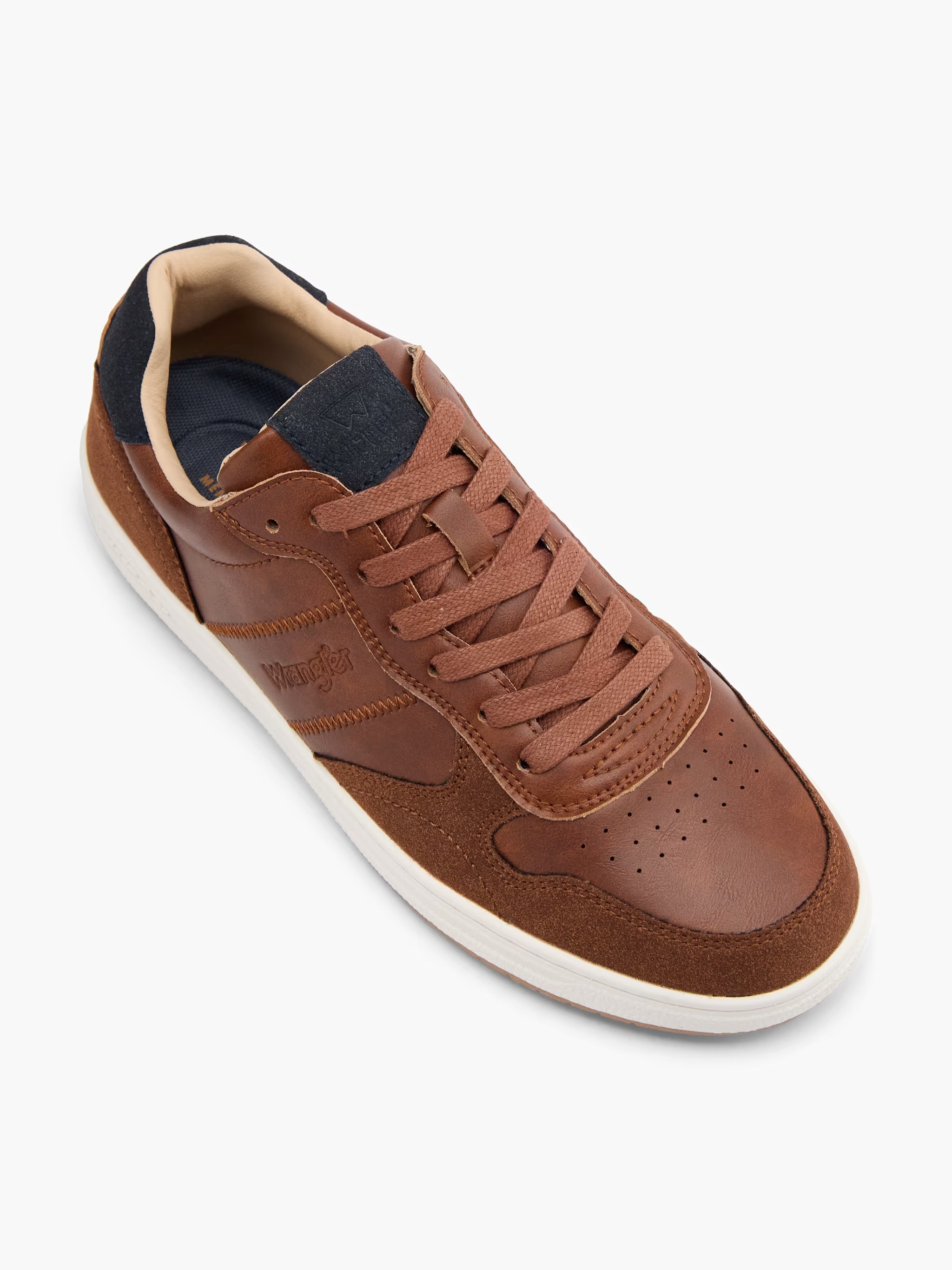 Sneaker WRANGLER "RUSTY MEN LOW", Herren, Gr. 43, tortoise shell, Synthetik, Schuhe Sneaker