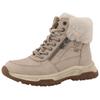 Winterboots TOM TAILOR, Damen, Gr. 39, beige, Lederimitat, Textil, casual, Schuhe, Winterboots, Schnürboots mit TEX-Membrane