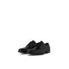Schnürschuh JACK & JONES "JFWRAYMOND", Herren, Gr. 41, grau (anthrazit), Leder, elegant, Schuhe, mit Ziernähte