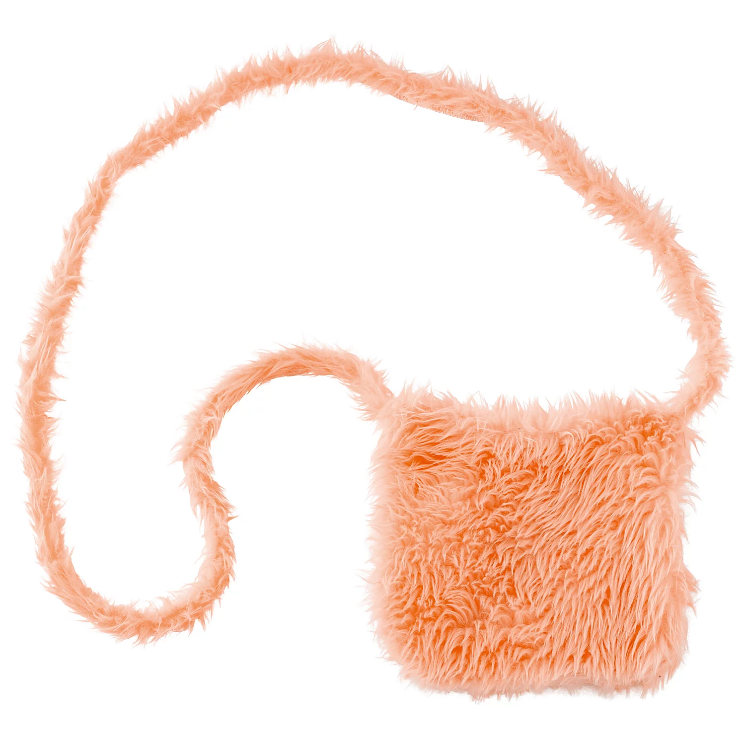 buttinette Tasche Plüsch, pastell-orange Image