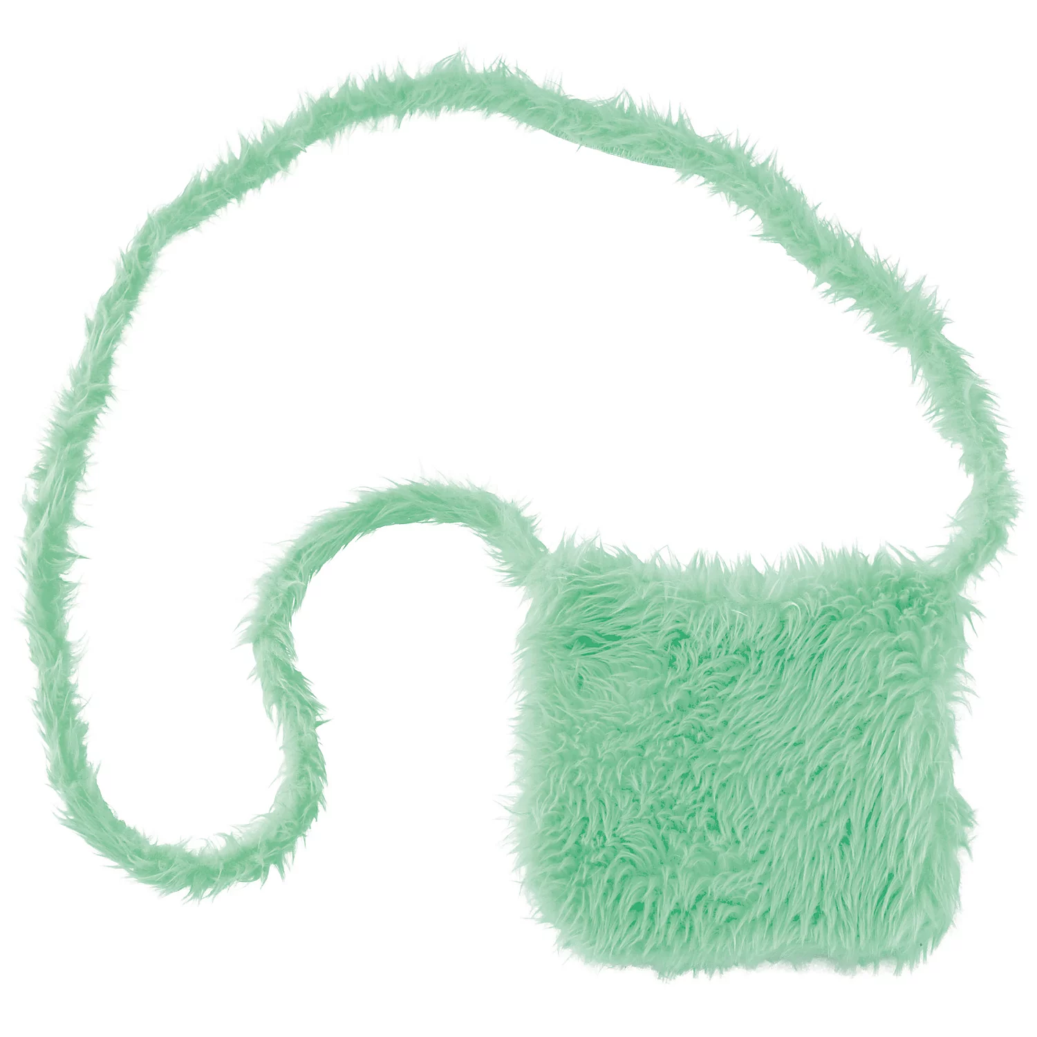 buttinette Tasche Plüsch, pastell-mint Image