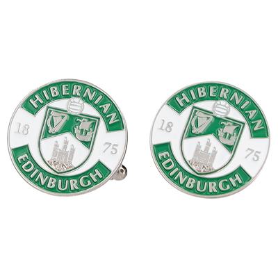 Hibernian Vollfarbige Wappen-Manschettenknöpfe Image