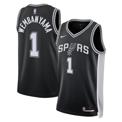 San Antonio Spurs Nike Icon Trikot – Wembanyama 1 – Unisex Image