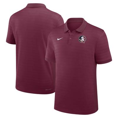 Herren Nike Garnet Florida State Seminoles 2025 Early Season Coaches Sideline Victory Stripe Dri-FIT Polo Image