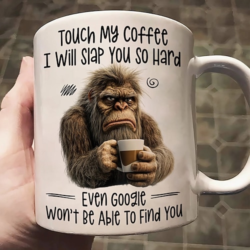 lustige Geschenktasse „Touch My Coffee I Will Slap You So Hard" lustige Weihnachtsgeschenke für Freunde und Kollegen Image
