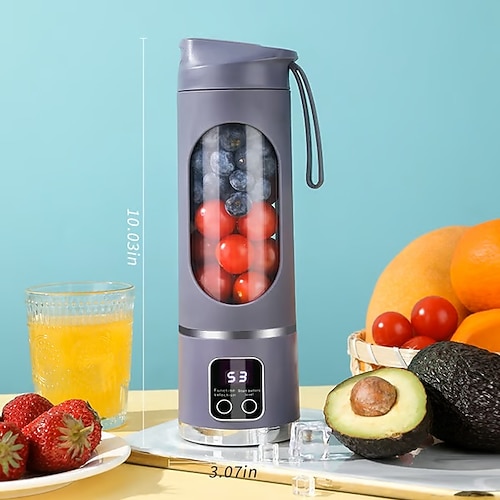 digitaler Multimodus-Entsafter-Mixer – intelligentes LED-Display, diätfreundliches, auslaufsicheres Design für Smoothies, Flüssignahrung, Shakes und Babynahrung Image