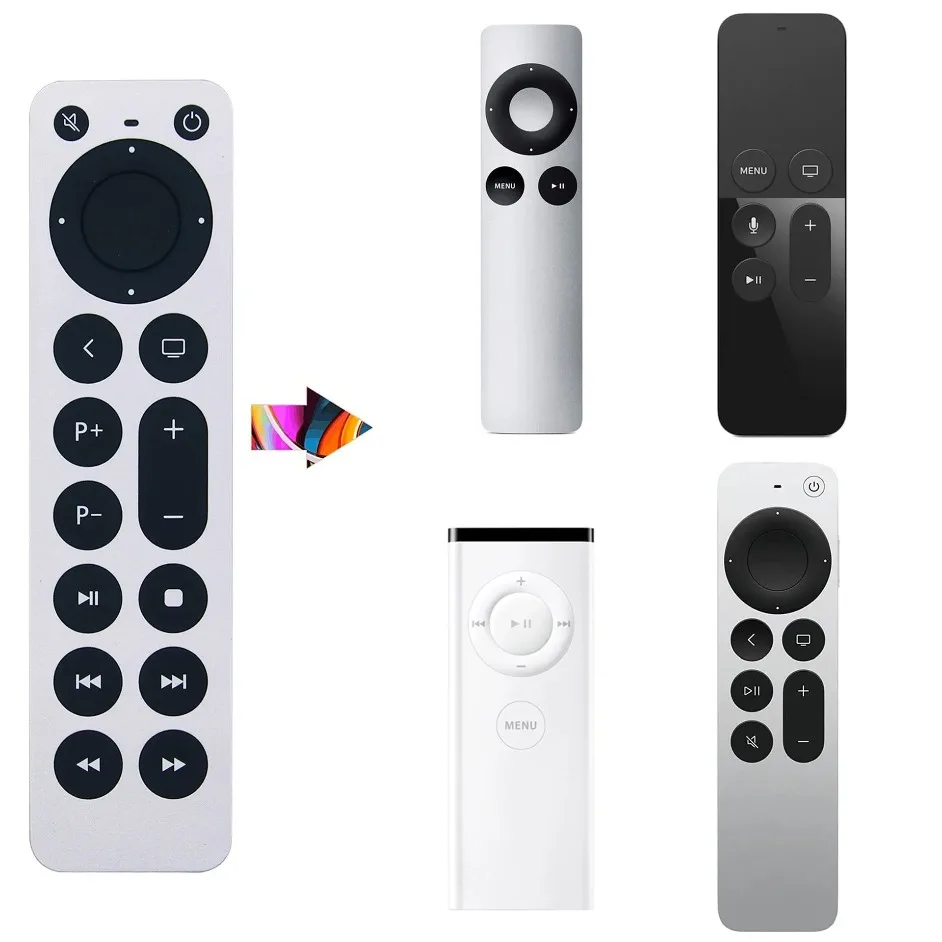 Ersatz-TV-Fernbedienung für Apple TV 4K/Gen 1 2 3 4/HD A2843 A2737 A2169 A1842 A1625 A1427 A1469 A1378 A1218 (keine Stimme) Image
