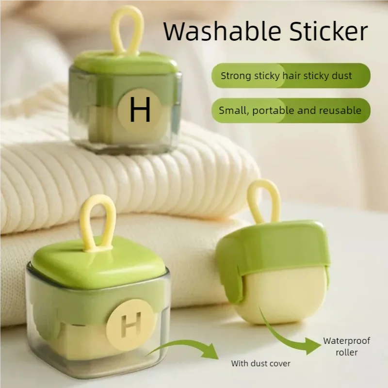 Waschbar Lint Remover Wiederverwendbare Kleidung Haar Klebrige Rolle Tragbare Pet Haarentferner Staub Entfernung Pinsel Für Haushalts Reinigung Image
