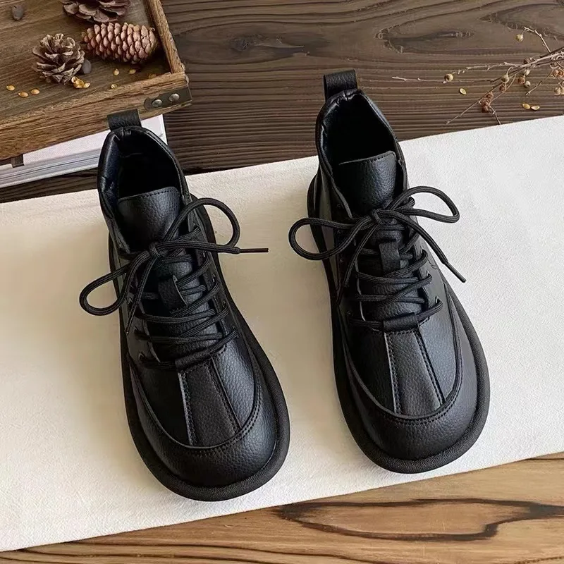 New Women Boots Autumn Fashion Versatile Women Shoes Flat Soft Comfort Ankle Boot Simple Exquisite Office Lady Tenis De Mujer