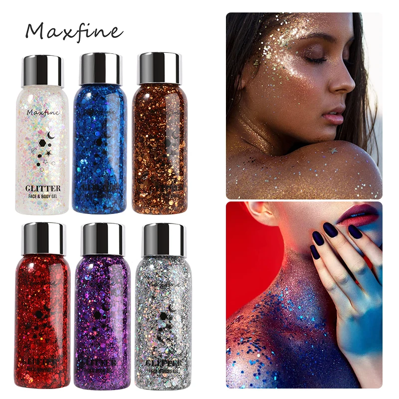 Shimmer Sparkle Body Face Glitter Partys- und Make-up-Kunst, sicher für alle Hauttypen, einfach aufzutragen, langlebig Image