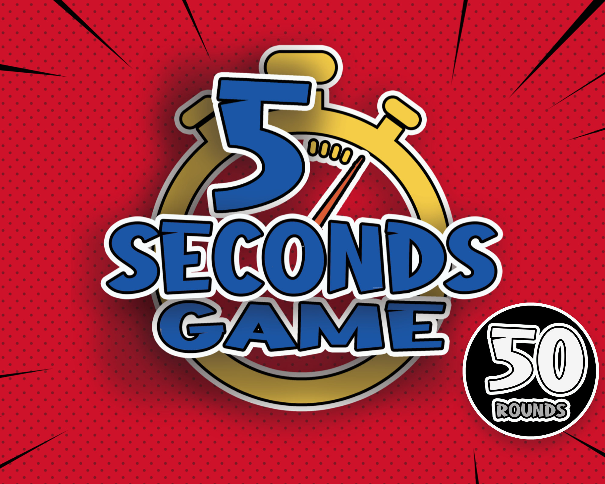 Gioco dei 5 secondi / ORIGINALE / Gioco delle regole dei 5 secondi / Gioco di PowerPoint / Gioco per feste in famiglia / Gioco di blocco / Mac e PC