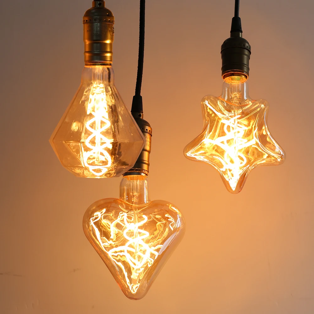 LED Edison Lichter Retro Vintage Glühbirnen Lampe E27 220V Schlafzimmer Loft Wohnzimmer Für Home Dekoration Innen Beleuchtung LED lampe Birne