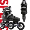 Professionelle 3-Räder-Inline-Skates für Erwachsene, Rollschuh-Schuhe, Slalom-Einschlittschuhe, Turnschuhe, Renn-Skates, verstellbare Größe 35–42