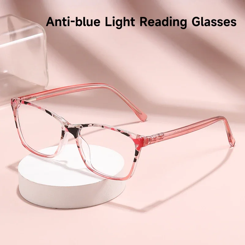 Neue Mode Anti-blau Licht Lesebrille Frauen Ultra-licht TR90 Blockieren Blau Licht Brillen Männer Hohe Qualität Leser Image