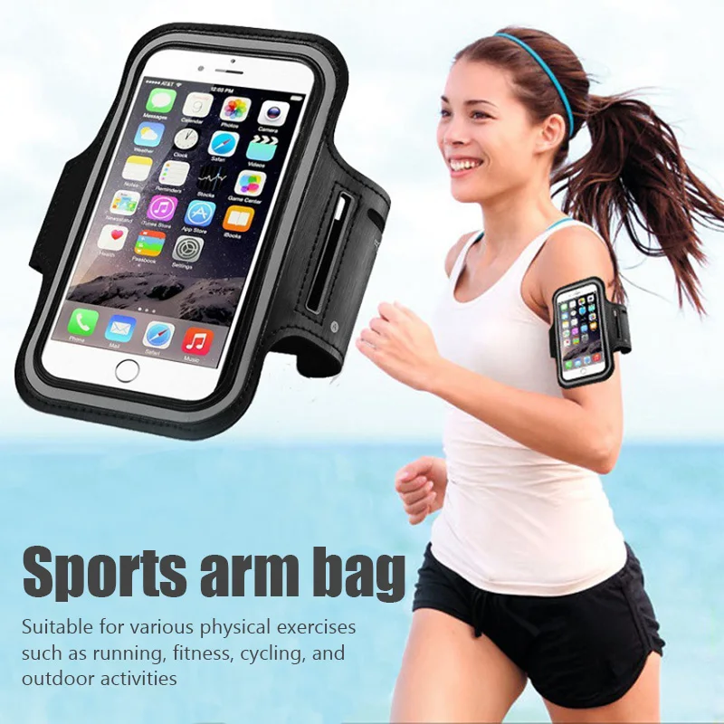 5.5 Inch Phone Bag Outdoor Sports Smart Phone Holder Gym Running Phone Armband Arm Band Cases for Samsung iPhone Under 6 inches