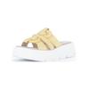 Pantolette GABOR "Gabor Pantoletten Veloursleder", Damen, Gr. 40, gelb, Veloursleder, casual, Schuhe