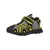 Sandale GEOX "Geox Sandalen Lederimitat/Mesh", Kinder, Gr. 27, gelb (grau, gelb), Lederimitat, Textil, casual, Schuhe