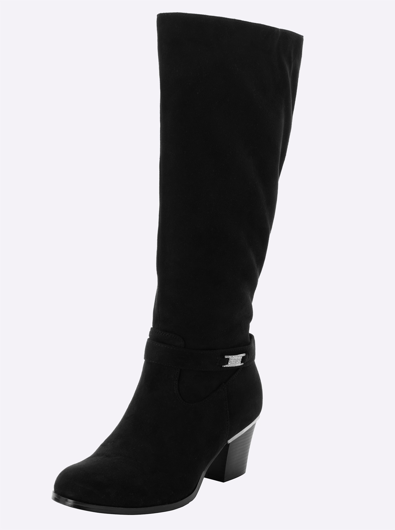 Weitschaftstiefel SHEEGO, Damen, Gr. 37, XXL-Schaft, schwarz, Lederimitat, Schuhe Weitschaftstiefel