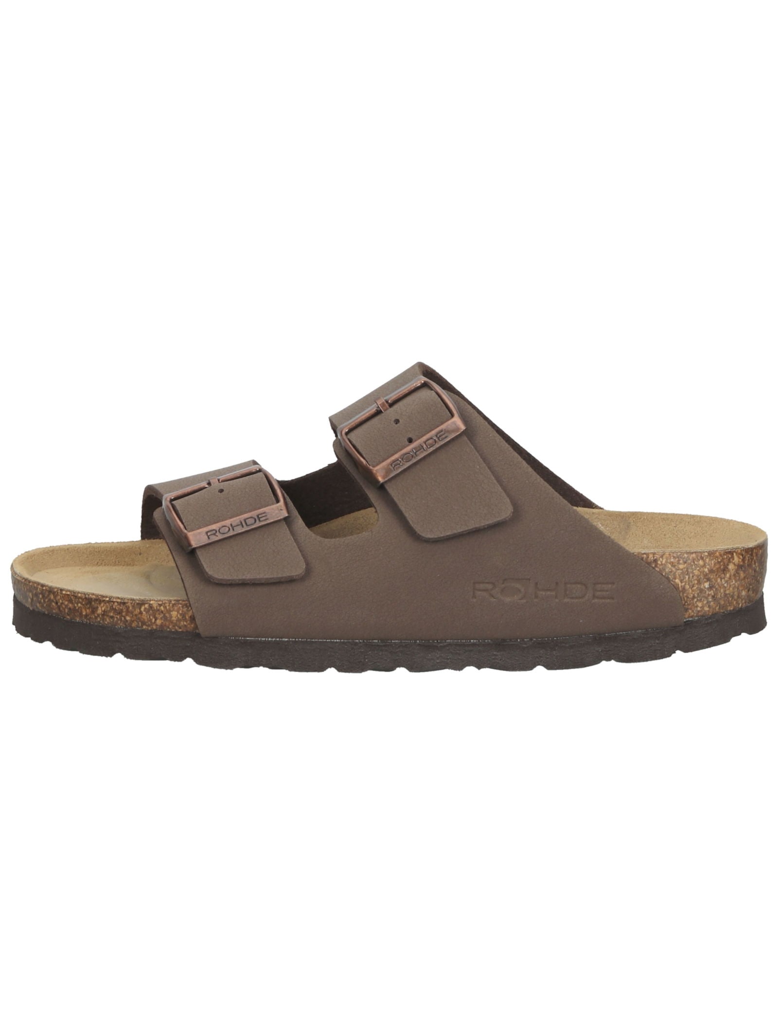 Pantolette ROHDE "Rohde Pantoletten Lederimitat", Damen, Gr. 38, schwarz, Lederimitat, Schuhe Pantolette Image