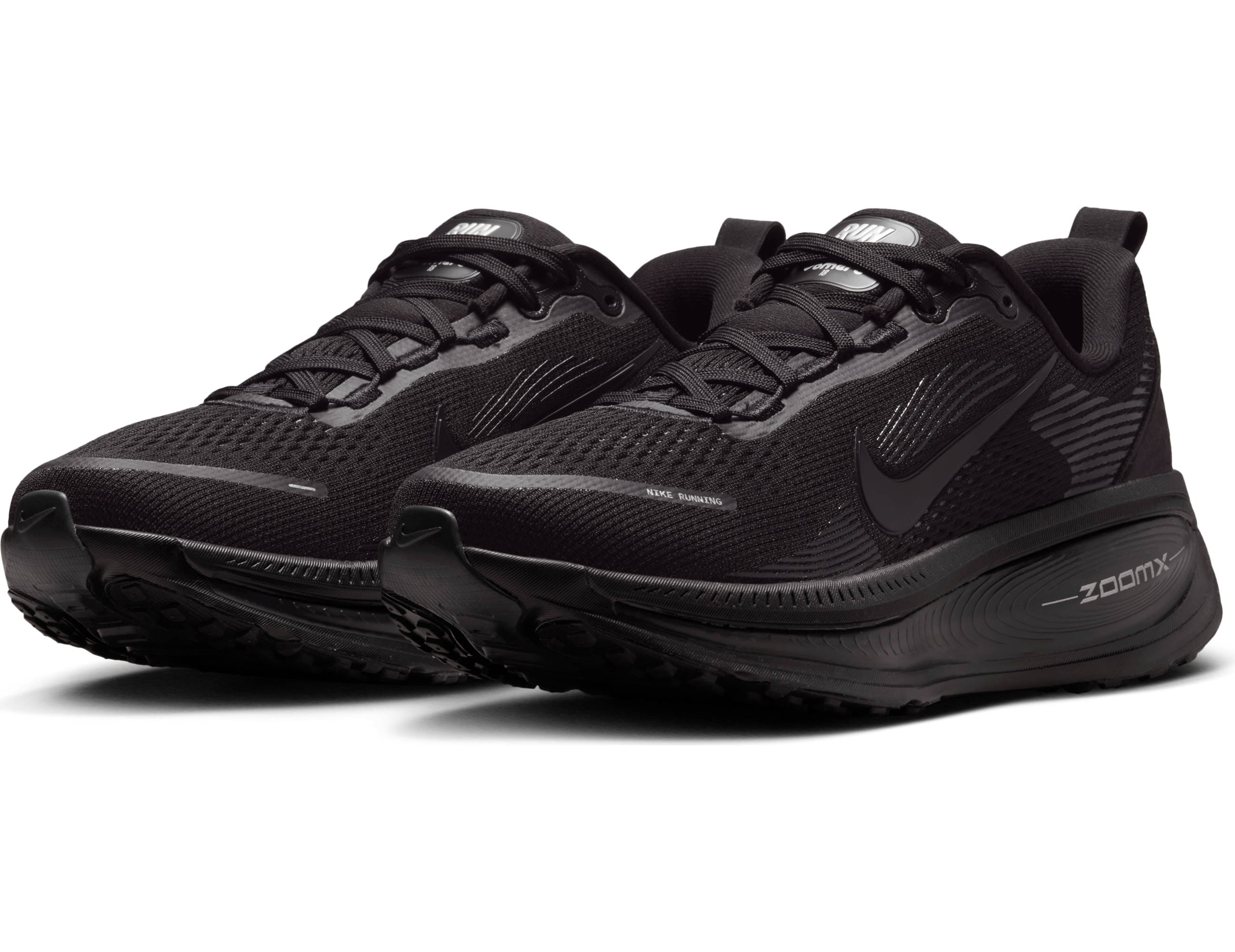 Laufschuh NIKE "W NIKE VOMERO 18", Gr. 39, schwarz, schwarz, dk smoke grau, lt smoke grau, Synthetik, Textil, Schuhe