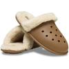 Pantoffel CROCS "Classic Fuzz Scuff", Herren, Gr. 48, braun, Croslite, casual, Schuhe, Hausschuh, Clog mit Warmfutter