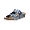 Pantolette ARA "Ara Pantoletten Lederimitat", Damen, Gr. 39, blau (hellblau), Lederimitat, casual, Schuhe