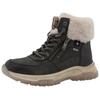 Winterboots TOM TAILOR, Damen, Gr. 42, grau (dunkelgrau), Lederimitat, Textil, casual, Schuhe, Winterboots, Schnürboots mit TEX-Membrane